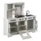 Gardenised Wooden Play Kitchen Toy, Light on Microwave, Cabinet, Washer, Sound Electronic Stove, Ages 3+ QI004209 - alternate 8